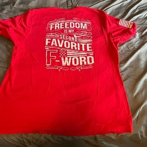 Nine Line Freedom is my second favorite f word, short sleeve, XXL, red